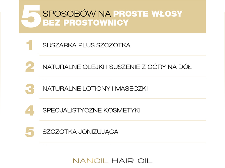 Przepis na proste włosy bez prostownicy